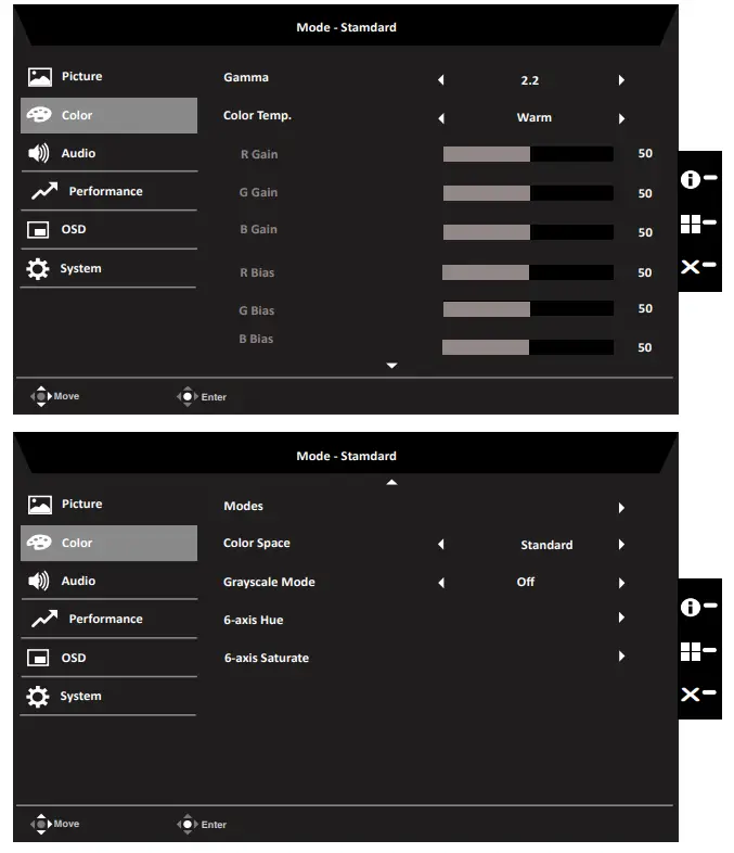 Acer V277K LCD Monitor - Color