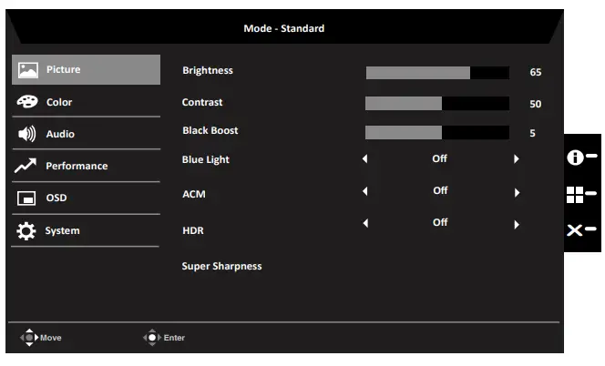 Acer V277K LCD Monitor - Picture