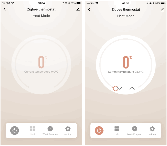 Moes BHT 006 Series Thermostat - automation