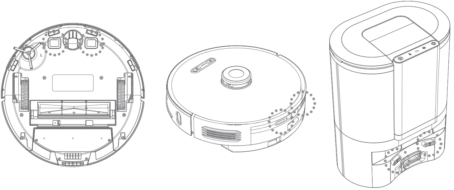 eta TWINS Robot Vacuum Cleaner - CHARGING CONTACTS CLEANING