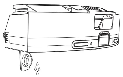 eta TWINS Robot Vacuum Cleaner - Drain remaining water