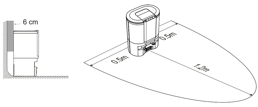 eta TWINS Robot Vacuum Cleaner - INSTALLATION OF THE CHARGING DOCK