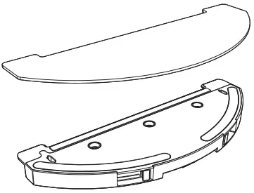 eta TWINS Robot Vacuum Cleaner - Mop unit