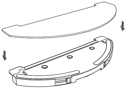 eta TWINS Robot Vacuum Cleaner - Remove mop