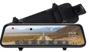 REXING M1 Pro 2K Dual Camera Mirror Dash Cam 12" IPS Touch Screen