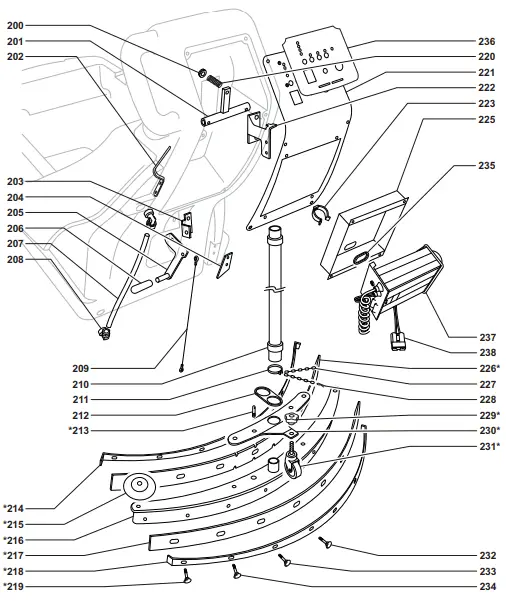Powr-Flite PFS20 Phantom Automatic Scrubber-PFS20 SQUEEGEE and BODY WORK