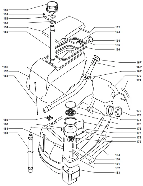 Powr-Flite PFS20 Phantom Automatic Scrubber-PFS20 TANKS and VACUUM MOTOR