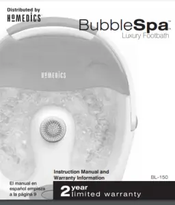 BubbleSpa Luxury Footbath