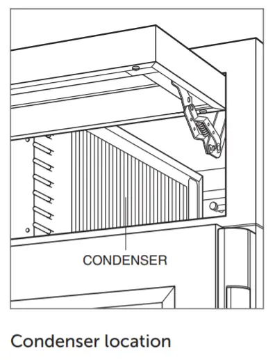 SUB-ZERO ICBPRO3650RH 660L Built-In Fridge-Condenser location