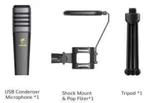 TONOR TC30 USB Condenser Microphone-ACCESSORIES