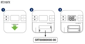 SALUS RT310iSR Digital Wireless Central Heating Room Thermostat - Installation