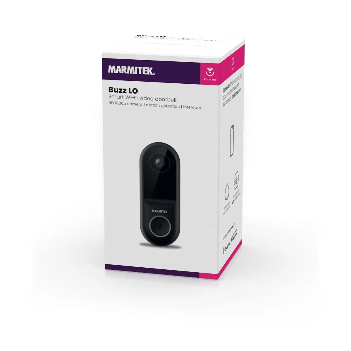 Marmitek 229343 Buzz Lo Smart Wi-fi Video Doorbell User Guide