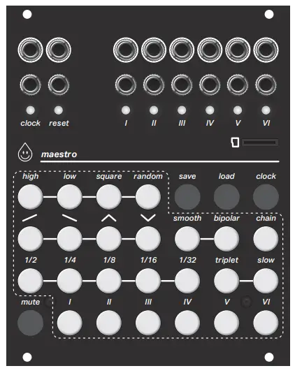 maestro Clocked Modulation Controller - Chain Menu