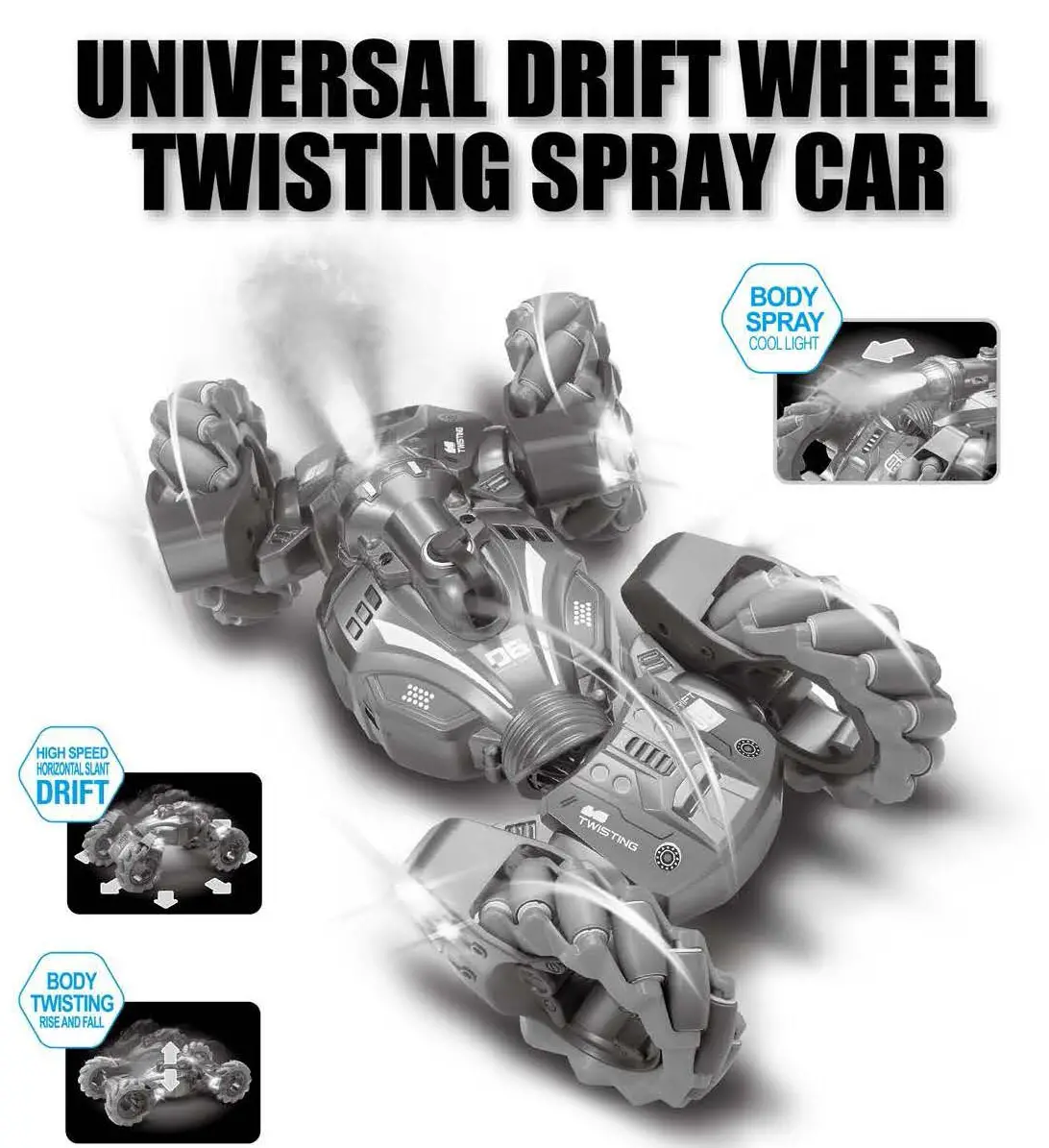 Drift King Yel99008 Universal Drift Wheel Twisting Spray Car Instruction Manual