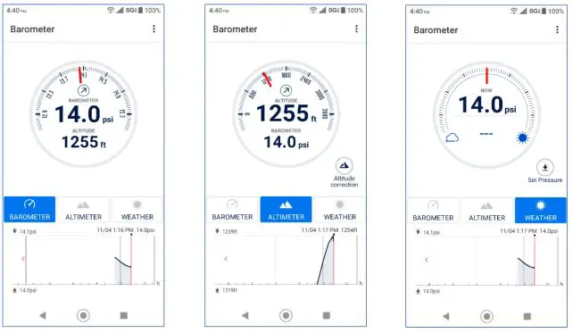 KyOCERa Duraforce Ultra 5g Uw - Barometer