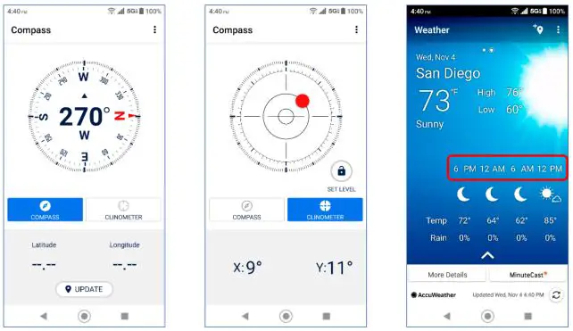 KyOCERa Duraforce Ultra 5g Uw - Compass-Weather