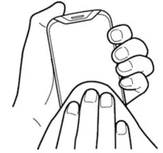 KyOCERa Duraforce Ultra 5g Uw - Gently wipe the phone with a lint-free cloth