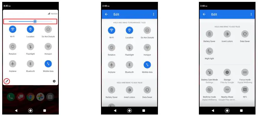 KyOCERa Duraforce Ultra 5g Uw - Quick Settings