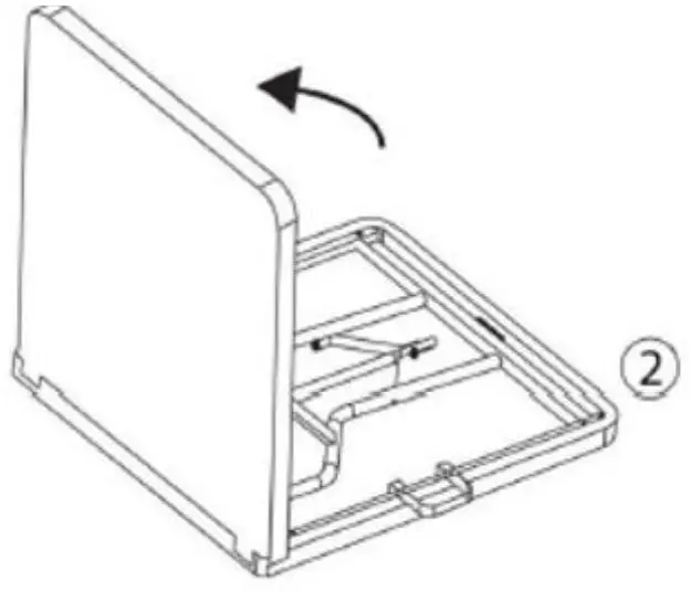 Oypla 3594 6ft Trestle Table - Find the opening point marked as A on the diagram