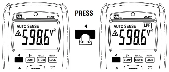 IDEAL 61 797 Digital Insulation Meter - Auto sense