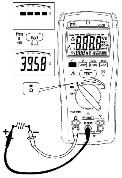IDEAL 61 797 Digital Insulation Meter - Bond Resistance