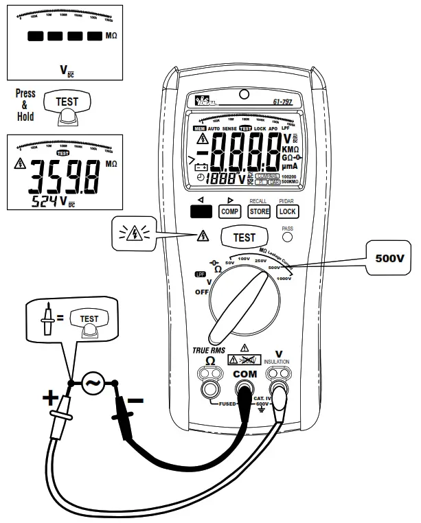 IDEAL 61 797 Digital Insulation Meter - Measuring Insulation Resistance