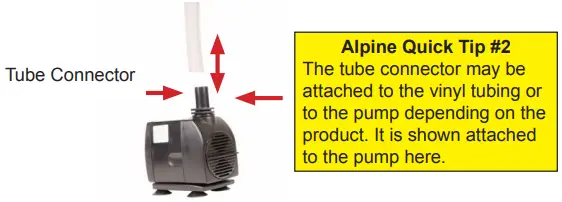 ALPINE TZL199 Rainforest Floor Fountain with LED Lights and Bluetooth Speaker - Tube Connector