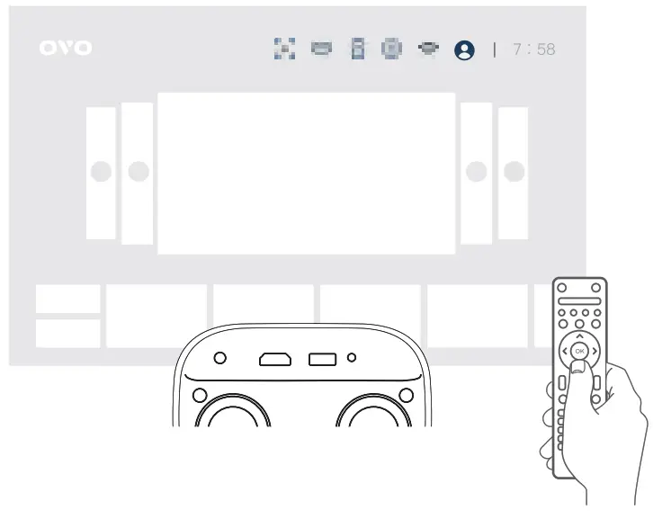 OVO RC08P2 Remote Control - Pairing 2