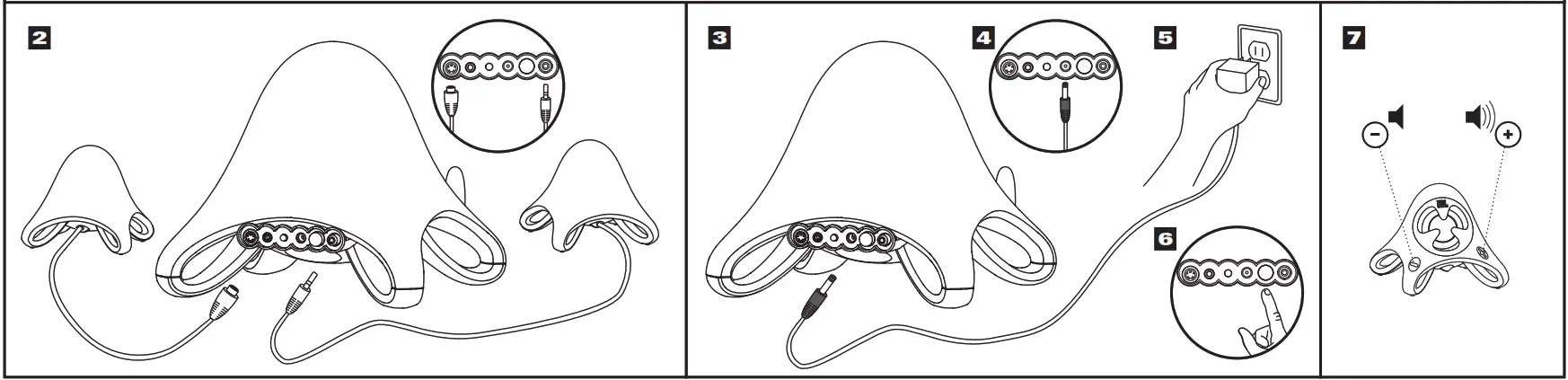 SELF-POWERED SATELLITE SPEAKERS AND SUBWOOF SUBWOOFER