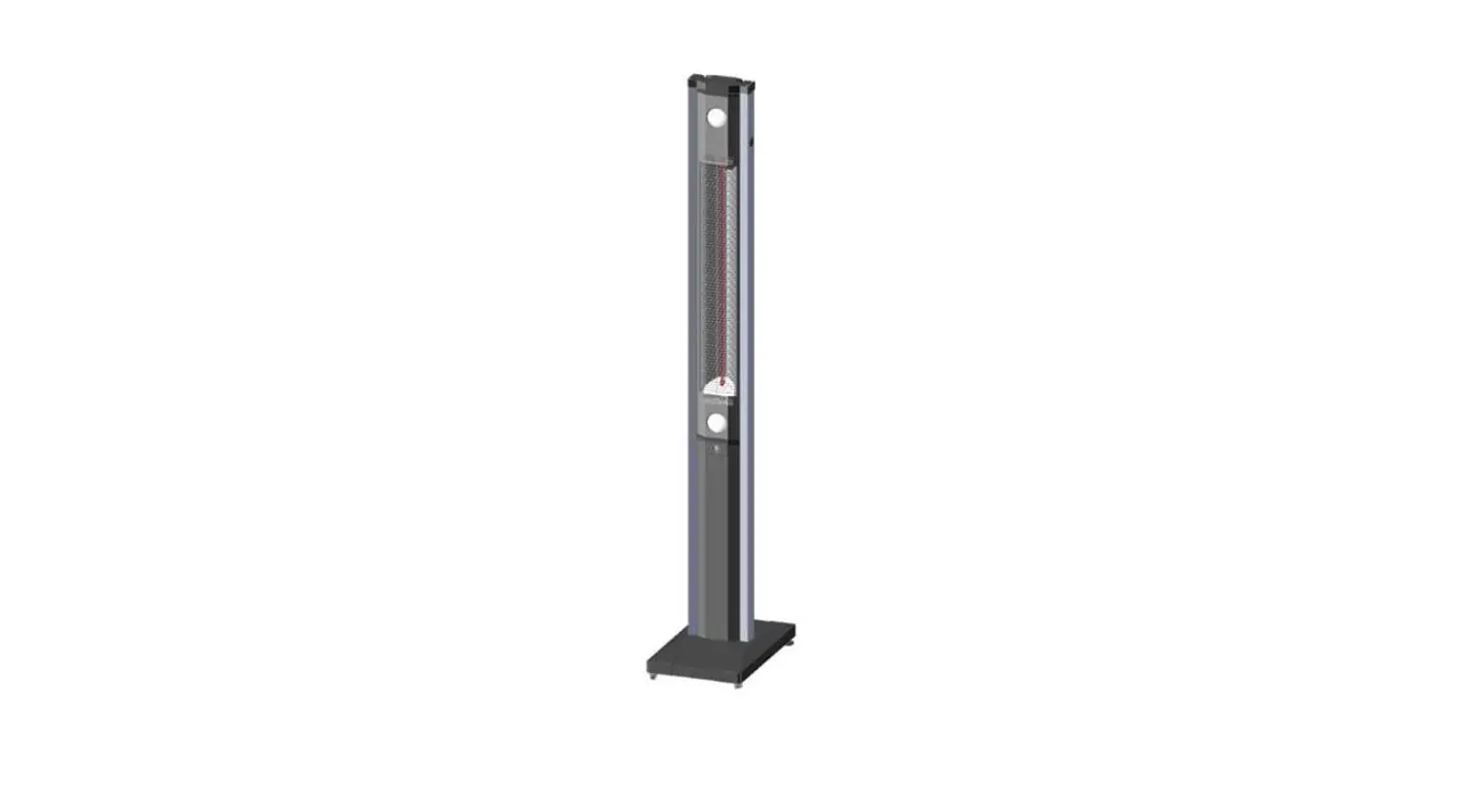 Electriq Eqodetvh Outdoor Multi Position Electric Heater With Remote And Light User Manual