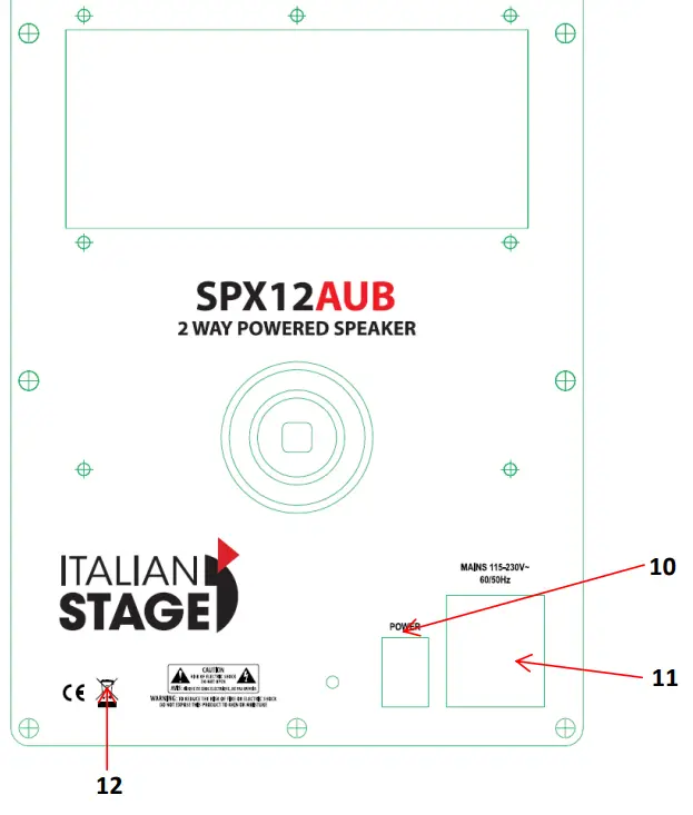 ITALIAN STAGE IS SPX12AUB Professional Multimedia Loudspeaker-Fig3