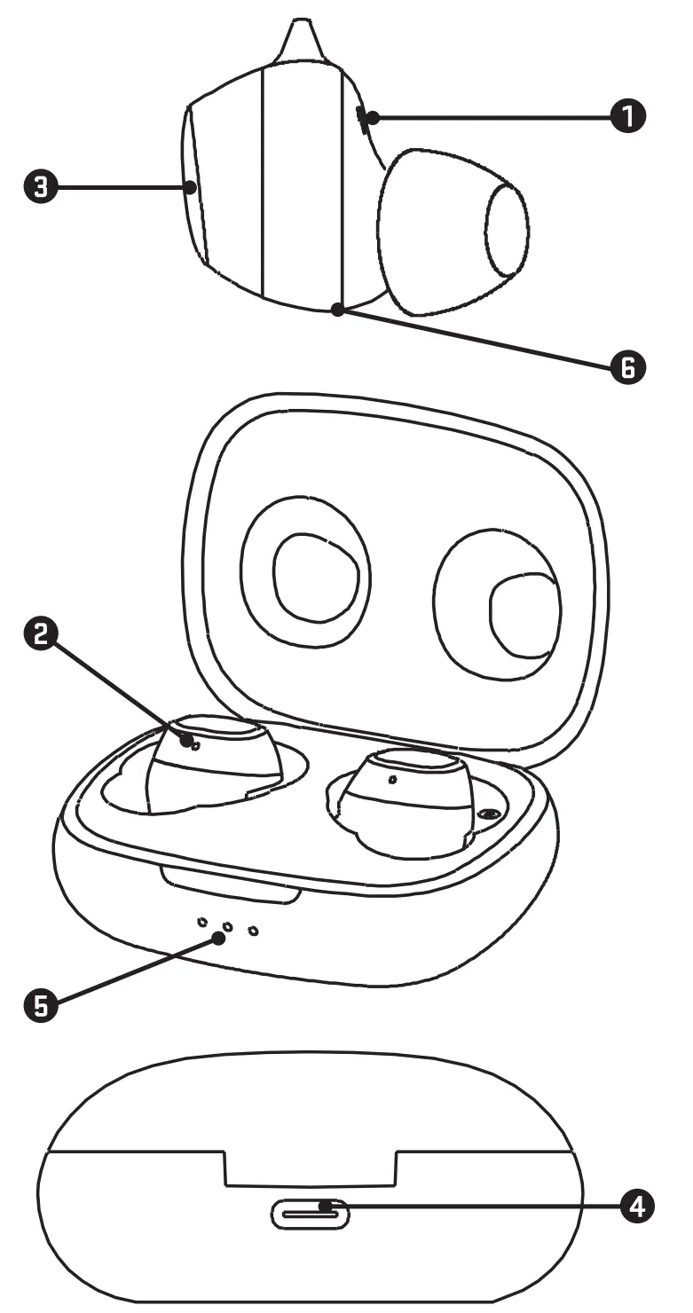 YENKEE YHP 04BT True Wireless Bluetooth Earbuds - fig
