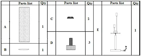 Johan Lewis Alice Pierced Shade Floor - Parts list
