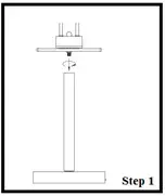 Johan Lewis Alice Pierced Shade Floor - step 1