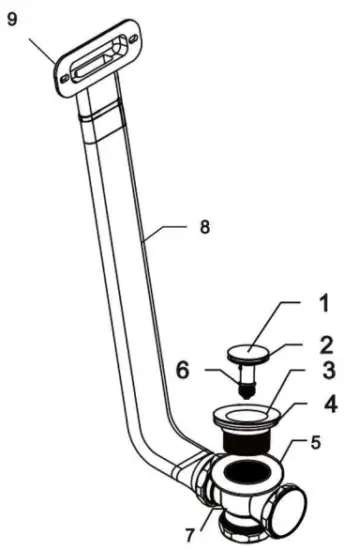 Streamline N 1560 59 FSWH FM Acrylic Freestanding Bathtub Series - fig 10