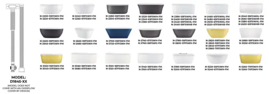 Streamline N 1560 59 FSWH FM Acrylic Freestanding Bathtub Series - fig 5