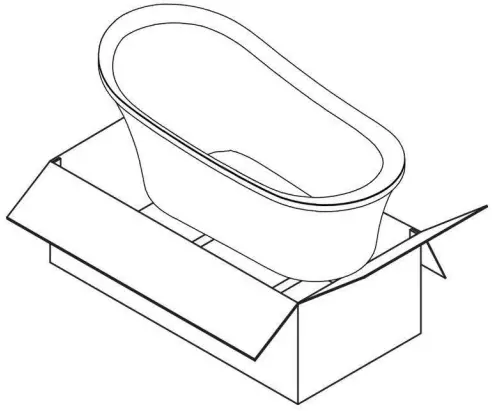 Streamline N 1560 59 FSWH FM Acrylic Freestanding Bathtub Series - fig 57