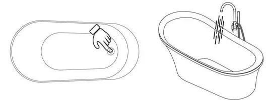 Streamline N 1560 59 FSWH FM Acrylic Freestanding Bathtub Series - fig 61
