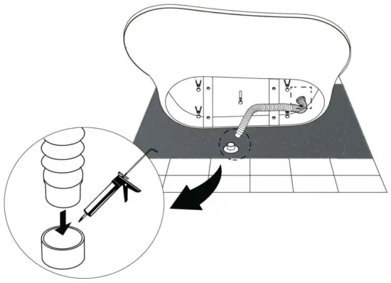 Streamline N 1560 59 FSWH FM Acrylic Freestanding Bathtub Series - fig 63