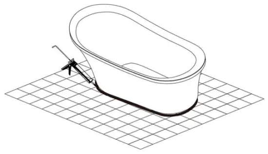 Streamline N 1560 59 FSWH FM Acrylic Freestanding Bathtub Series - fig 64