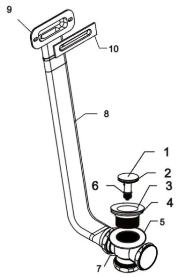 Streamline N 1560 59 FSWH FM Acrylic Freestanding Bathtub Series - fig 9