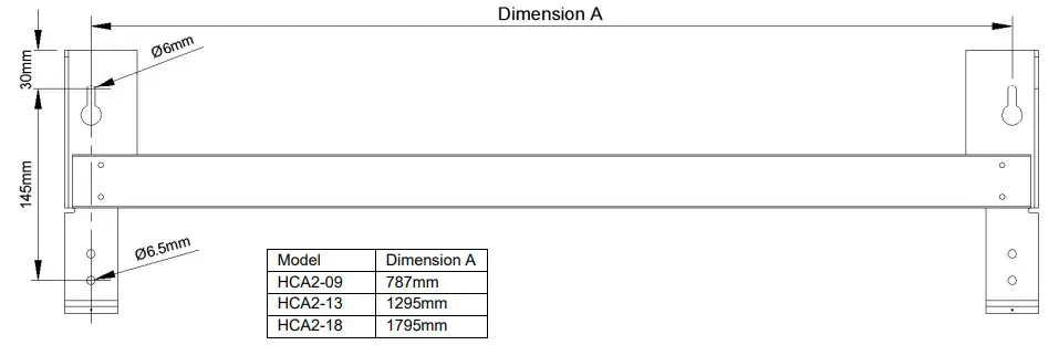 BN Thermic HCA2 Air Curtain Instructions mountin