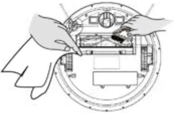 CRD4550S - Cleaning the main brush 1