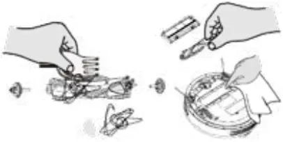 CRD4550S - Cleaning the main brush 2