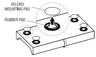 regalo 4200 DS Baby Basics Infant Changing Pad Instruction Manual - Using Without Velcro Mounting Pads