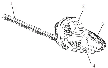 YARD FORCE 20v Hedge Trimmer Discription of product 1