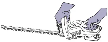 YARD FORCE 20v Hedge Trimmer Operation 3