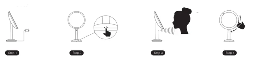 HIBELLA-Glamirror-8-Makeup-Sensor-Mirror-5X-Magnifying-Vanity-Mirror-FIG-3