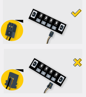 LIGHT MY BRICKS 75327 Lego Luke Skywalker Red Five Helmet Light Kit - Cable1