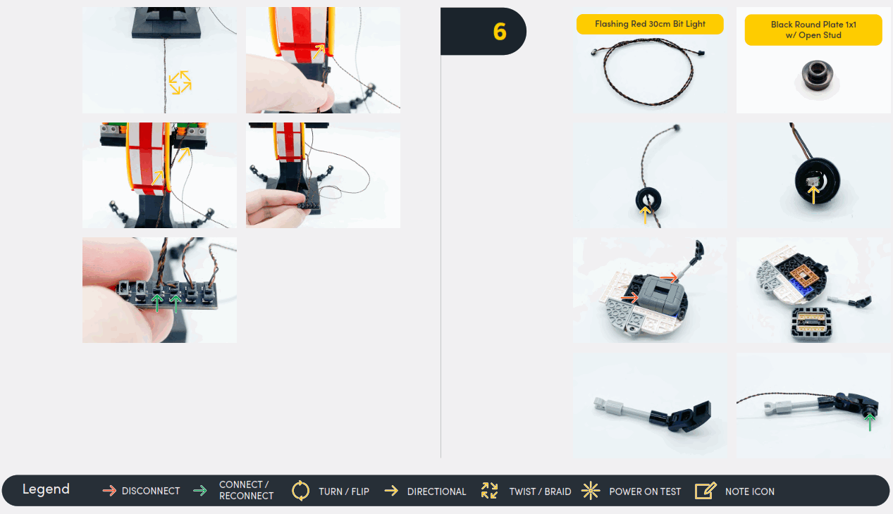 LIGHT MY BRICKS 75327 Lego Luke Skywalker Red Five Helmet Light Kit - fig5